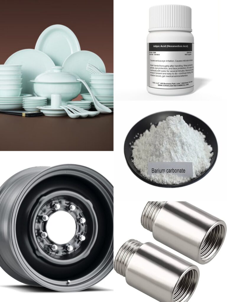 Common Chinese Products Subject to EU Anti-Dumping Duties：Ceramic Tableware and Kitchenware；Steel Wheels；
Barium Carbonate； Adipic Acid；Threaded Tube or Pipe Cast Fittings